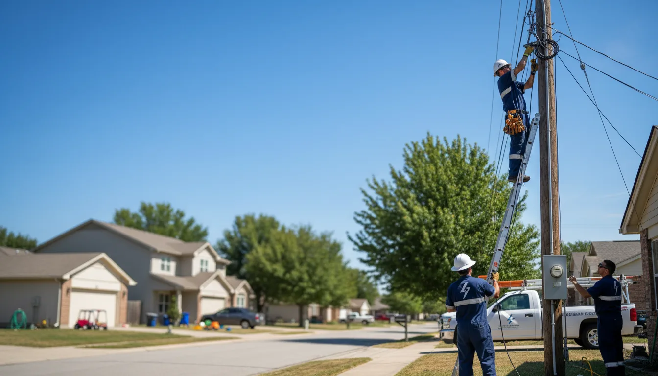 Residential electrician providing installation services in Orange Grove, TX